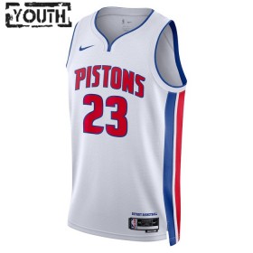 Dres Detroit Pistons Jaden Ivey 23 Nike 2022-23 Association Edition Bijela Swingman - Dječji